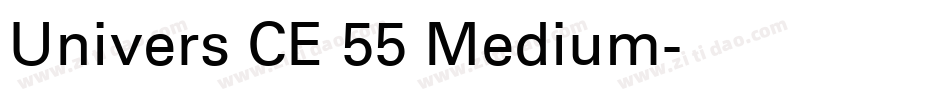 Univers CE 55 Medium字体转换